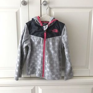 North face hooded fleece